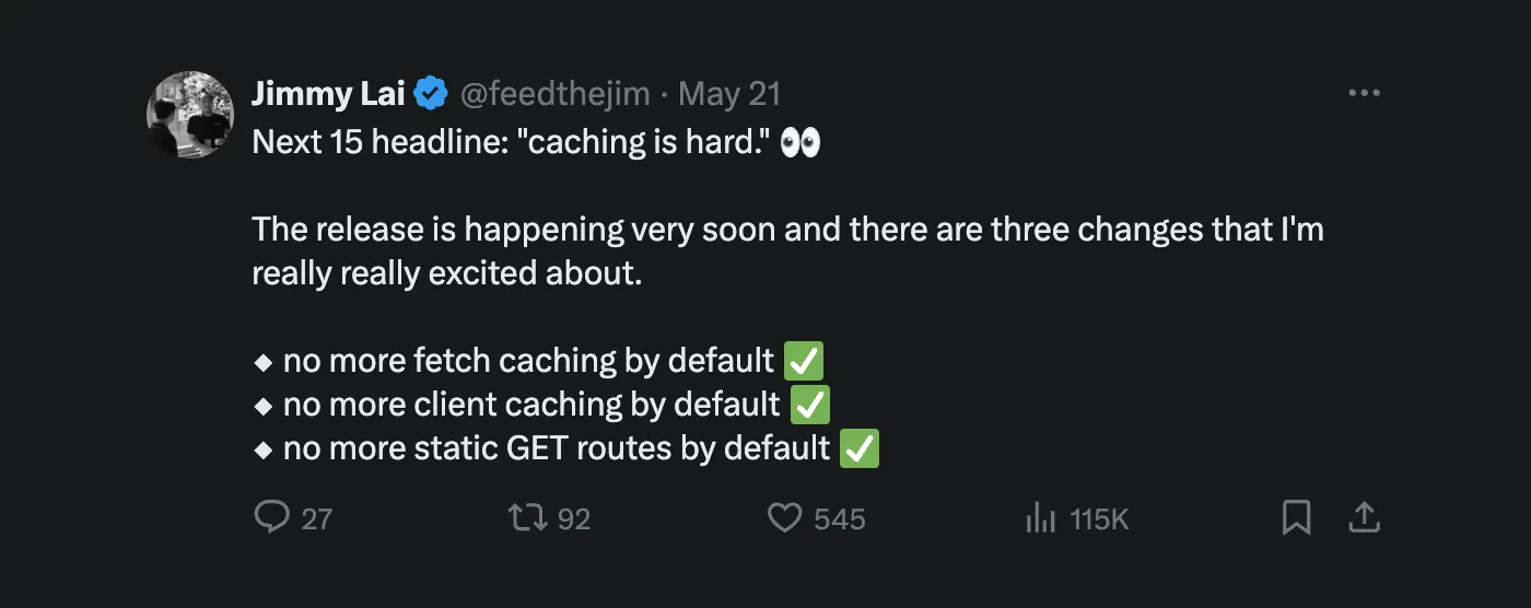 Caching is hard